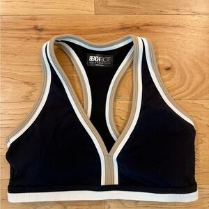 Beach Riot Black and White Sports Bralette